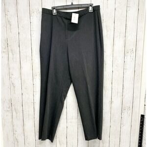 Kim Kim Rogers Pants Women 16 Short Straight Tapered Leg High Waisted Trousers